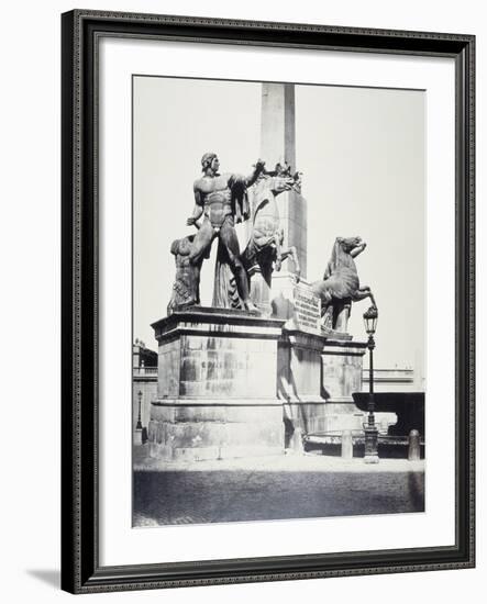 Rome: Quirinal Obelisk, 1860-Robert Salmon-Framed Photographic Print