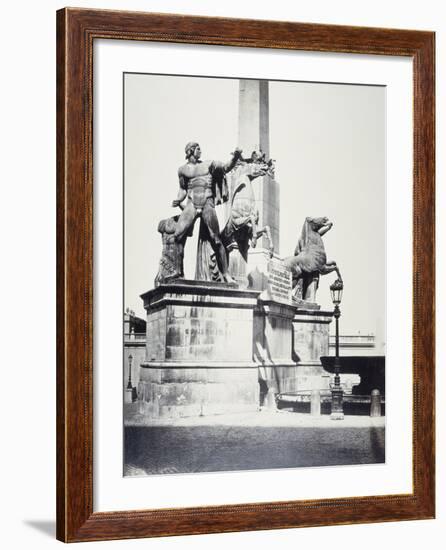 Rome: Quirinal Obelisk, 1860-Robert Salmon-Framed Photographic Print