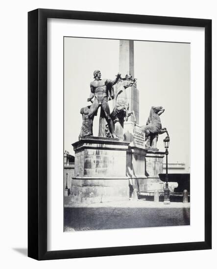 Rome: Quirinal Obelisk, 1860-Robert Salmon-Framed Photographic Print