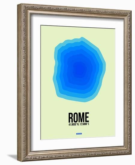 Rome Radiant Map 1-NaxArt-Framed Art Print