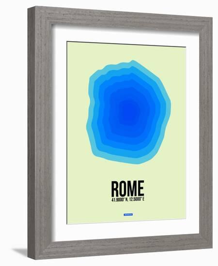 Rome Radiant Map 1-NaxArt-Framed Art Print