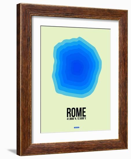 Rome Radiant Map 1-NaxArt-Framed Art Print