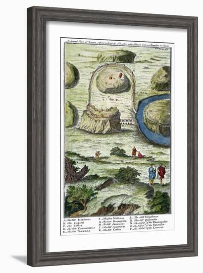 Rome: Seven Hills, 18Th C-null-Framed Giclee Print