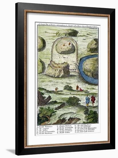 Rome: Seven Hills, 18Th C-null-Framed Giclee Print