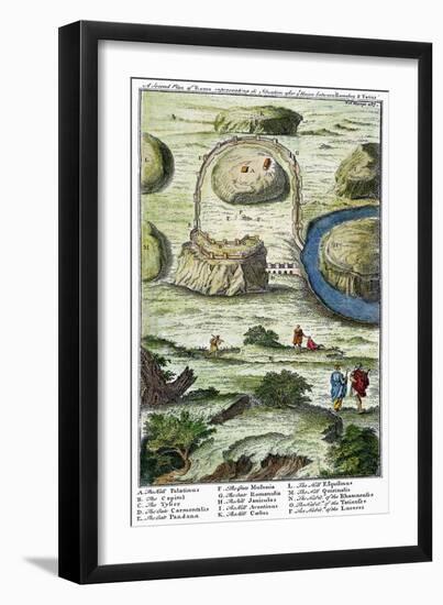 Rome: Seven Hills, 18Th C-null-Framed Giclee Print