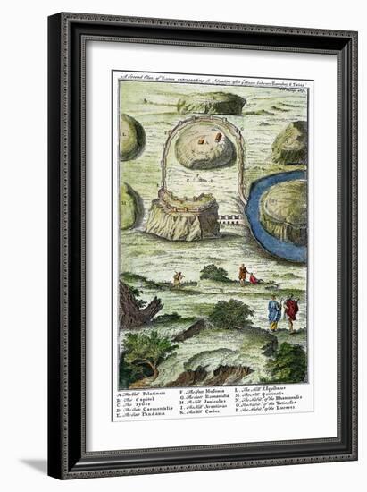 Rome: Seven Hills, 18Th C-null-Framed Giclee Print