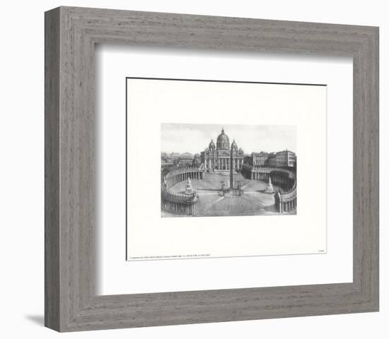 Rome - St. Peters Square-null-Framed Art Print