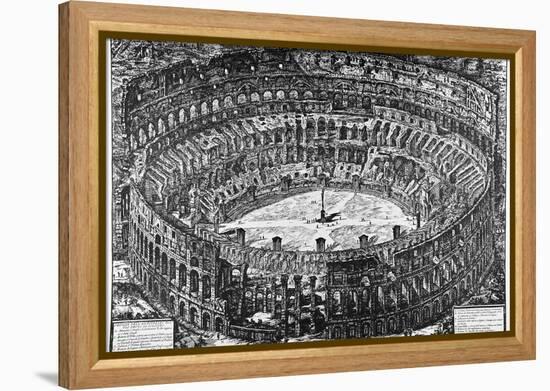 Rome, the Colosseum, C.1774-78-Giovanni Battista Piranesi-Framed Premier Image Canvas