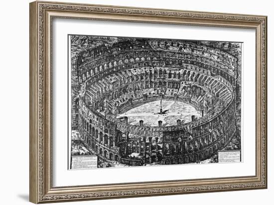 Rome, the Colosseum, C.1774-78-Giovanni Battista Piranesi-Framed Giclee Print