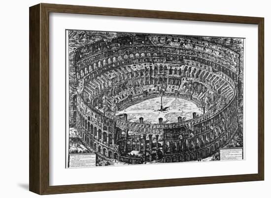 Rome, the Colosseum, C.1774-78-Giovanni Battista Piranesi-Framed Giclee Print