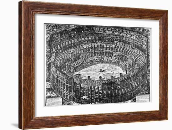 Rome, the Colosseum, C.1774-78-Giovanni Battista Piranesi-Framed Giclee Print