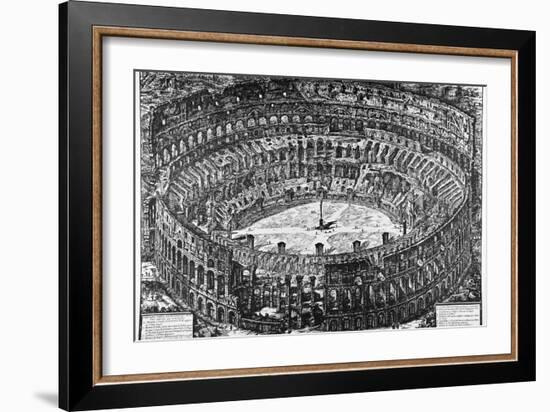 Rome, the Colosseum, C.1774-78-Giovanni Battista Piranesi-Framed Giclee Print