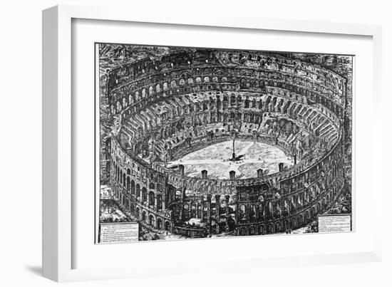 Rome, the Colosseum, C.1774-78-Giovanni Battista Piranesi-Framed Giclee Print