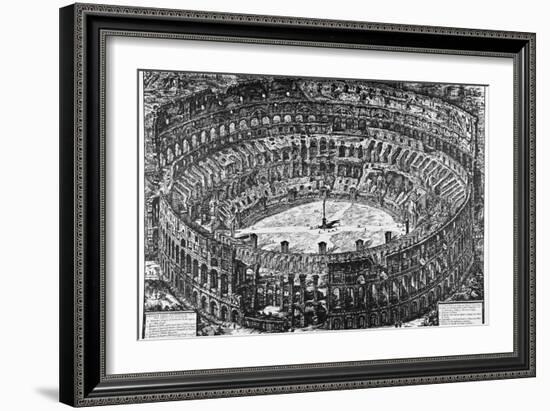 Rome, the Colosseum, C.1774-78-Giovanni Battista Piranesi-Framed Giclee Print