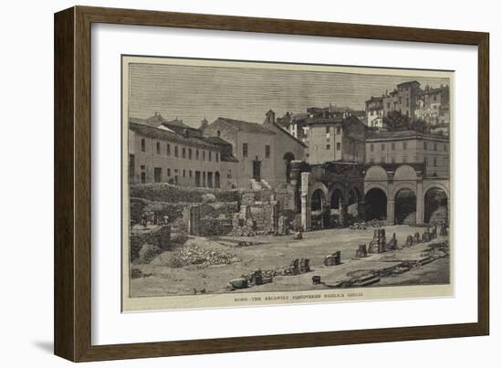 Rome, the Recently Discovered Basilica Giulia-null-Framed Giclee Print