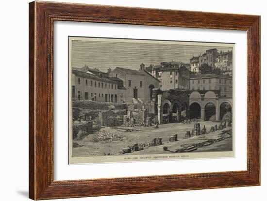 Rome, the Recently Discovered Basilica Giulia-null-Framed Giclee Print