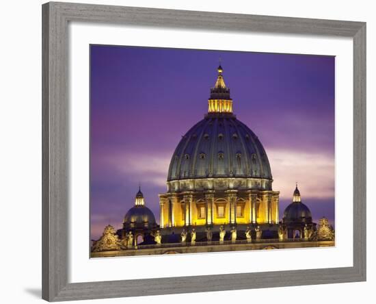 Rome, Vatican City listed as World Heritage by UNESCO,-Sylvain Sonnet-Framed Photographic Print