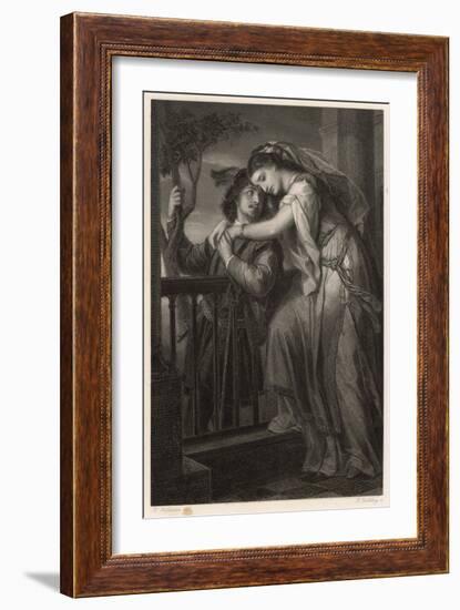 Romeo and Juliet, Act II Scene II: The Balcony Scene-G. Goldberg-Framed Art Print