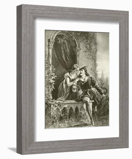 Romeo and Juliet. Act III-Scene V-Felix Octavius Carr Darley-Framed Giclee Print