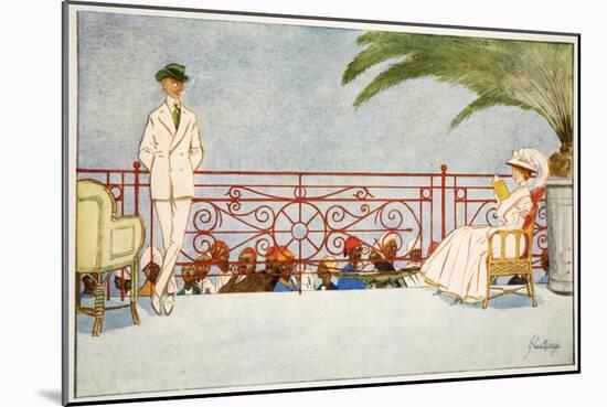 Romeo and Juliet-Balcony Scene at Shepheard's Hotel, Cairo, from 'The Light Side of Egypt', 1908-Lance Thackeray-Mounted Giclee Print