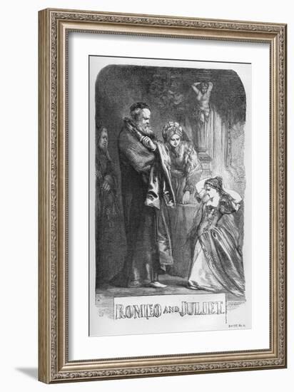 Romeo and Juliet by William Shakaespeare-John Gilbert-Framed Giclee Print