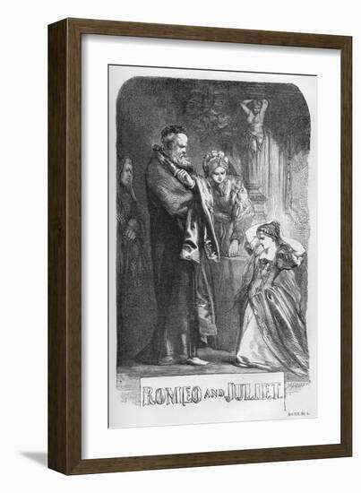 Romeo and Juliet by William Shakaespeare-John Gilbert-Framed Giclee Print