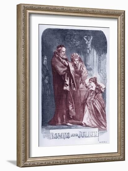 Romeo and Juliet by William Shakaespeare-John Gilbert-Framed Giclee Print