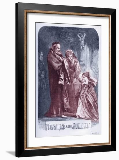 Romeo and Juliet by William Shakaespeare-John Gilbert-Framed Giclee Print