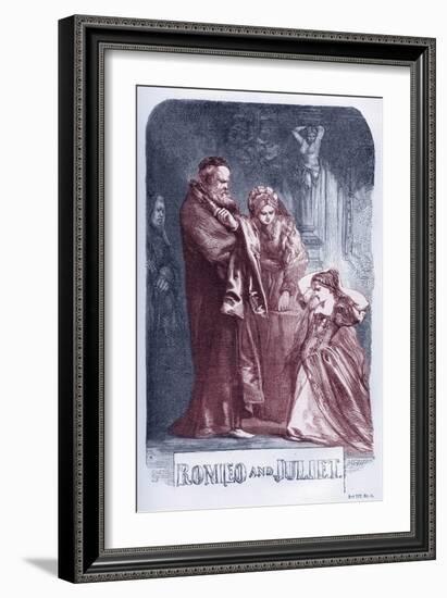 Romeo and Juliet by William Shakaespeare-John Gilbert-Framed Giclee Print