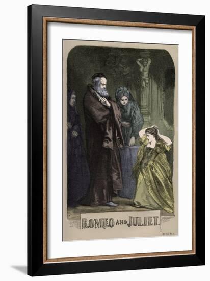 Romeo and Juliet by William Shakaespeare-John Gilbert-Framed Giclee Print