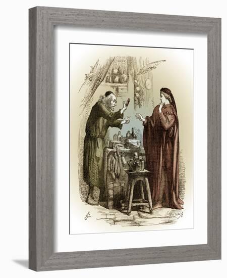 Romeo and Juliet by William Shakespeare-John Gilbert-Framed Giclee Print