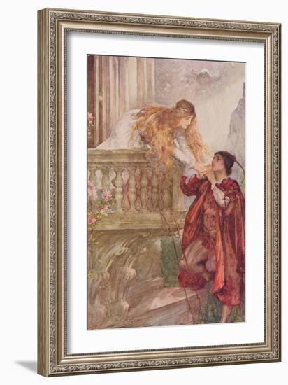 Romeo and Juliet from 'Children's Stories from Shakespeare' by Edith Nesbit (1858-1924) Pub. by…-John Henry Frederick Bacon-Framed Giclee Print