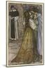 Romeo and Juliet in Embrace at Frair Lawrence's Cell-Arthur Rackham-Mounted Art Print