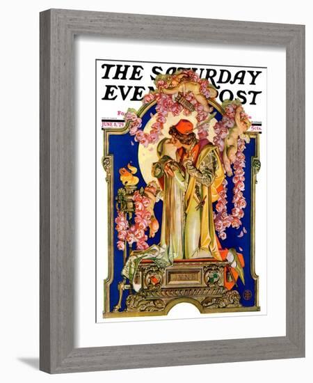 "Romeo and Juliet," Saturday Evening Post Cover, June 8, 1929-Joseph Christian Leyendecker-Framed Giclee Print