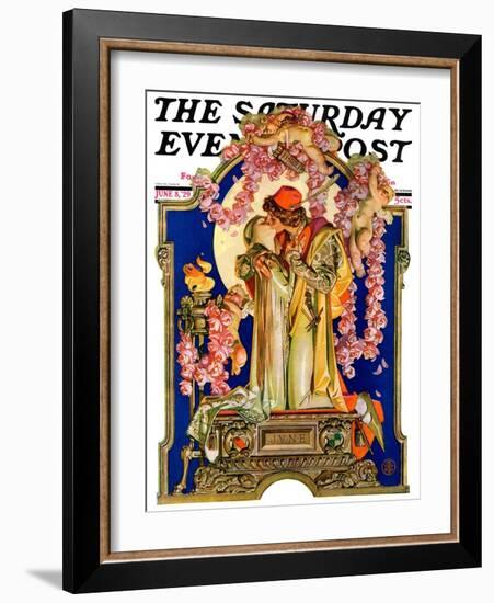 "Romeo and Juliet," Saturday Evening Post Cover, June 8, 1929-Joseph Christian Leyendecker-Framed Giclee Print