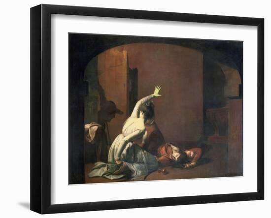 Romeo and Juliet: the Tomb Scene, "Noise Again! Then I"Ll be Brief," Exh. 1790-Joseph Wright of Derby-Framed Giclee Print