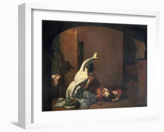 Romeo and Juliet: the Tomb Scene, "Noise Again! Then I"Ll be Brief," Exh. 1790-Joseph Wright of Derby-Framed Giclee Print