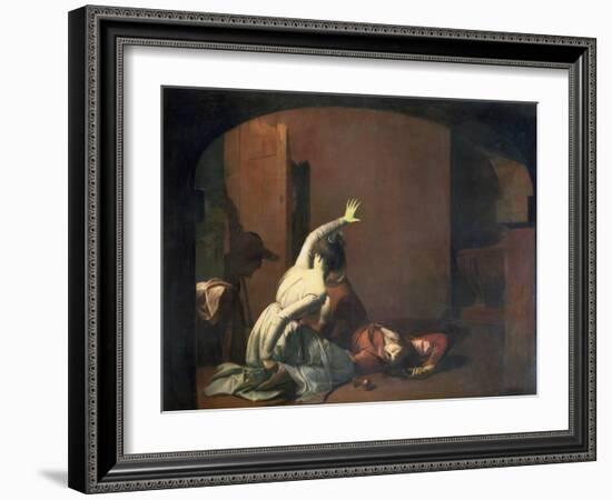 Romeo and Juliet: the Tomb Scene, "Noise Again! Then I"Ll be Brief," Exh. 1790-Joseph Wright of Derby-Framed Giclee Print