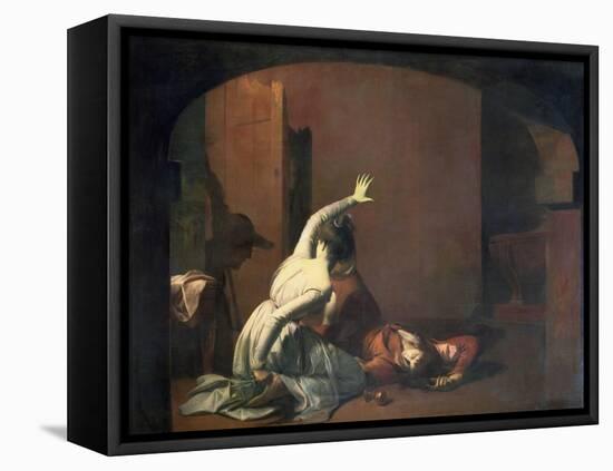 Romeo and Juliet: the Tomb Scene, "Noise Again! Then I"Ll be Brief," Exh. 1790-Joseph Wright of Derby-Framed Premier Image Canvas