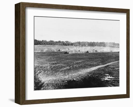 Rommel's Panzer Tanks Making their Way across France During World War Ii-Robert Hunt-Framed Photographic Print