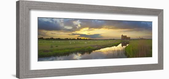 Romney Marsh and Fairfield Church Near Brookland, Kent, England, United Kingdom, Europe-Stuart Black-Framed Photographic Print