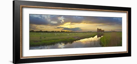 Romney Marsh and Fairfield Church Near Brookland, Kent, England, United Kingdom, Europe-Stuart Black-Framed Photographic Print