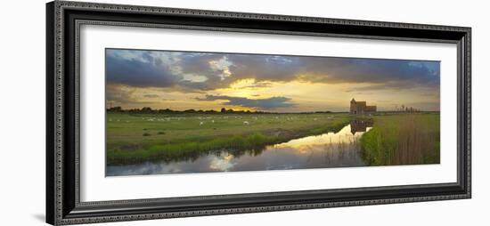 Romney Marsh and Fairfield Church Near Brookland, Kent, England, United Kingdom, Europe-Stuart Black-Framed Photographic Print