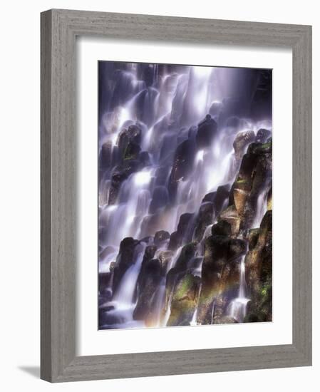 Romona Falls in Mt. Hood, Oregon Cascades, USA-Janis Miglavs-Framed Photographic Print