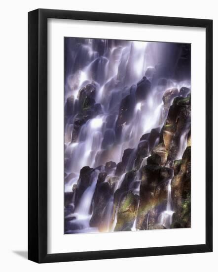 Romona Falls in Mt. Hood, Oregon Cascades, USA-Janis Miglavs-Framed Photographic Print