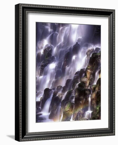 Romona Falls in Mt. Hood, Oregon Cascades, USA-Janis Miglavs-Framed Photographic Print