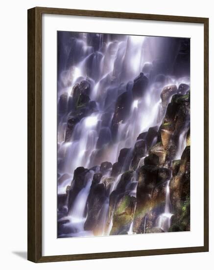 Romona Falls in Mt. Hood, Oregon Cascades, USA-Janis Miglavs-Framed Photographic Print