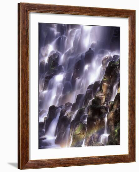 Romona Falls in Mt. Hood, Oregon Cascades, USA-Janis Miglavs-Framed Photographic Print