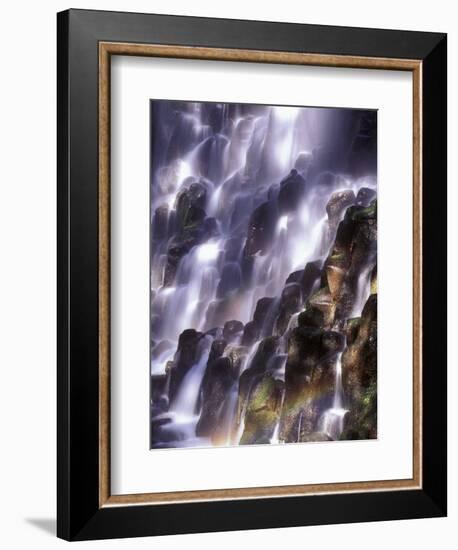 Romona Falls in Mt. Hood, Oregon Cascades, USA-Janis Miglavs-Framed Photographic Print