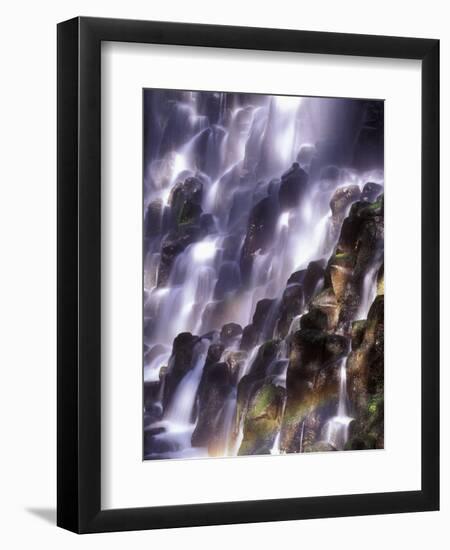 Romona Falls in Mt. Hood, Oregon Cascades, USA-Janis Miglavs-Framed Photographic Print